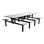 Mesa de Refeitório 8 Lugares Acoplado